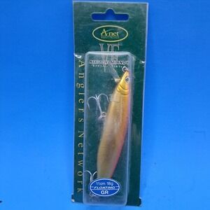 A-net Kikuchi Minnow‎ Floating Fishing Lure 11cm 18g Gold Crankbait